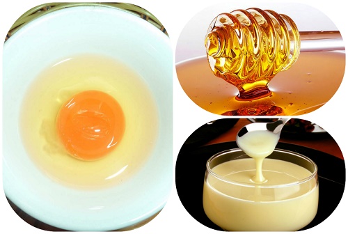Trứng gà và mật ong là hỗn hợp đồ ăn giúp khắc phục tình trạng ngực chảy xệ hiệu quả