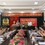 Thượng tướng Bùi Văn Nam làm việc tại Công an tỉnh Lai Châu